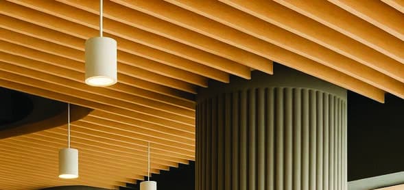Baffle ceilings