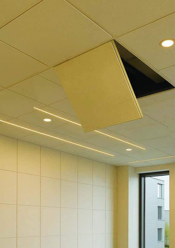 Clip-in ceilings
